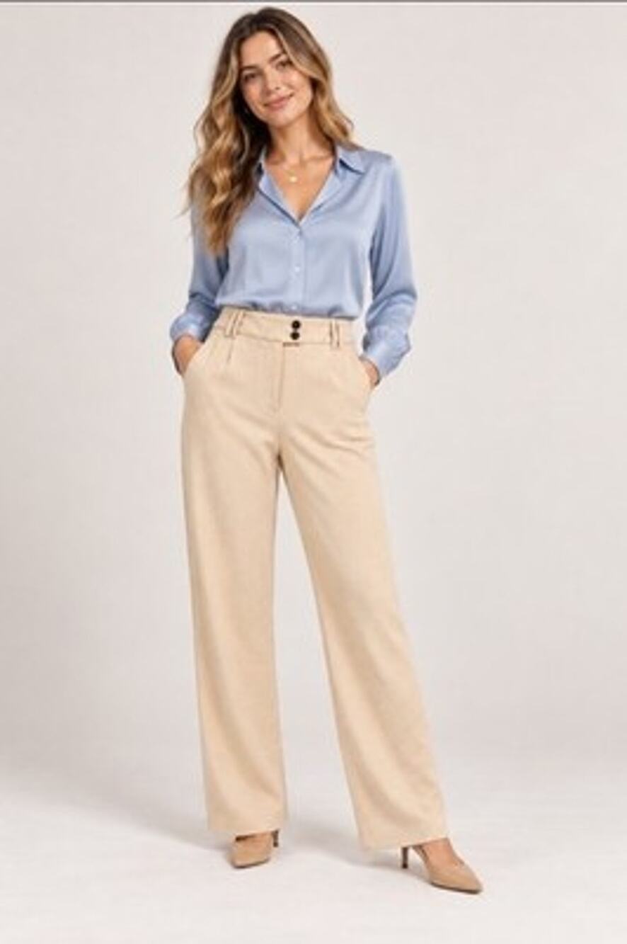 Talbots Petite Wool Blend Cuffed Pants Trousers Size 10 Lined